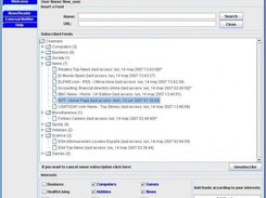 Panel to subscribe new feeds