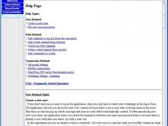 A Help page is provided for program usage