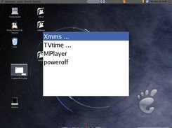 SiRCo main window showing some launchers and submenu items