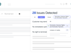 Spot every issue and negotiate smarter with Sirion’s IssueDetection Agent - AI-powered insights highlighting deviations from your playbook in real time.