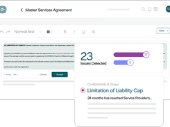 Redlines you can trust, Sirion’s Redline Agent acts on identified issues by making surgical edits without rewriting entire clauses. 