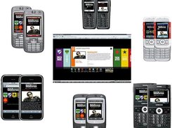 Rock Werchter mobile site on  a myriad of mobiles