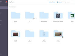 Sirv UI home folder and subfolders