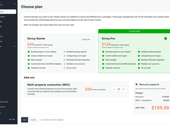 Choose Plan + Add On Page