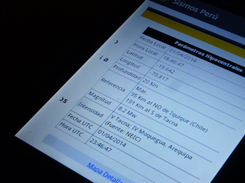 Sismos Perú App Screenshot 1