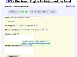 SSEP - Site Search Engine PHP-Ajax Screenshot 2