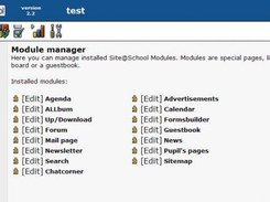 Module manager main screen