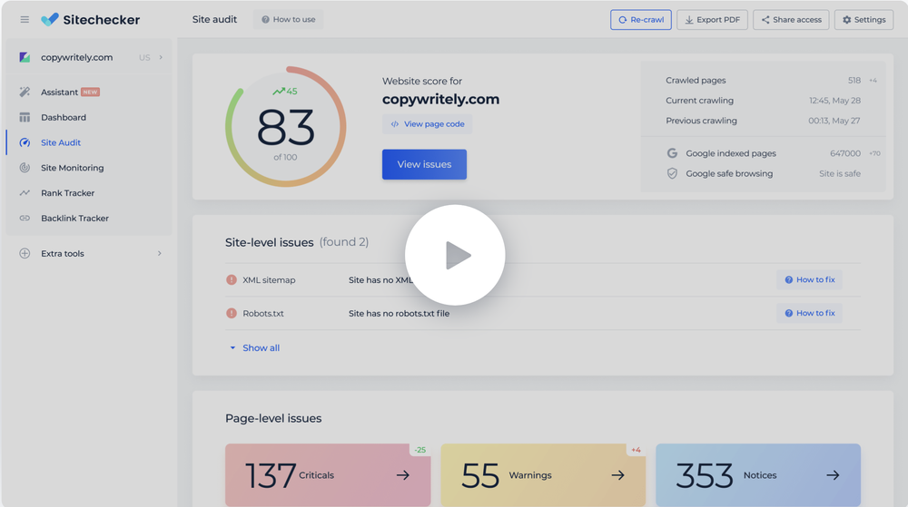 Sitechecker Screenshot 1