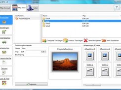 Screenshot showing a proprietary Webshop tool build on SF