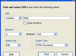 Find URL dialog: quickly retrieve one or more URL(s)