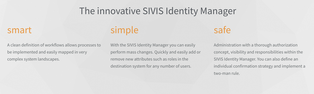 SIVIS Identity Manager Screenshot 1