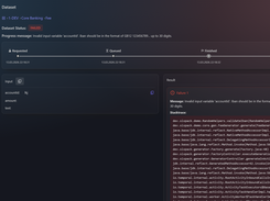 Dataset Detail View with  error