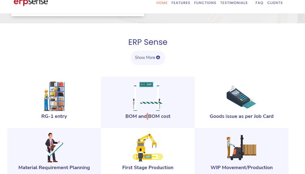 ERP Sense Screenshot 1