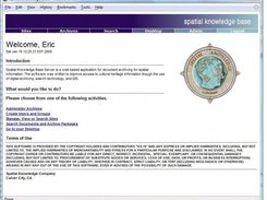 The home page for users.