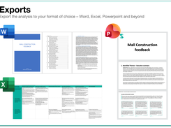 Export to format of choice