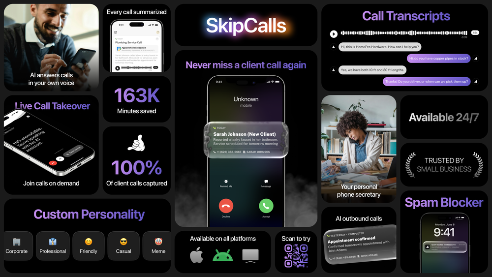 SkipCalls Screenshot 1