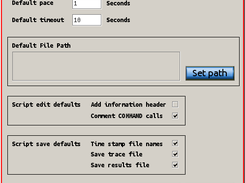 Skippity's user configuration dialog