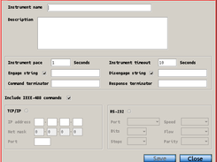 Skippity's New instrument dialog