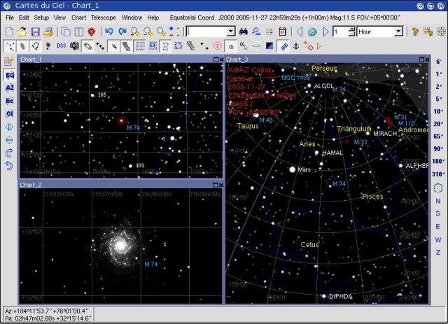 skychart carte du ciel