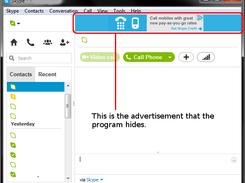Skype Ad Remover Screenshot 1