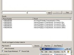 During a campaign, note the recorded calls.