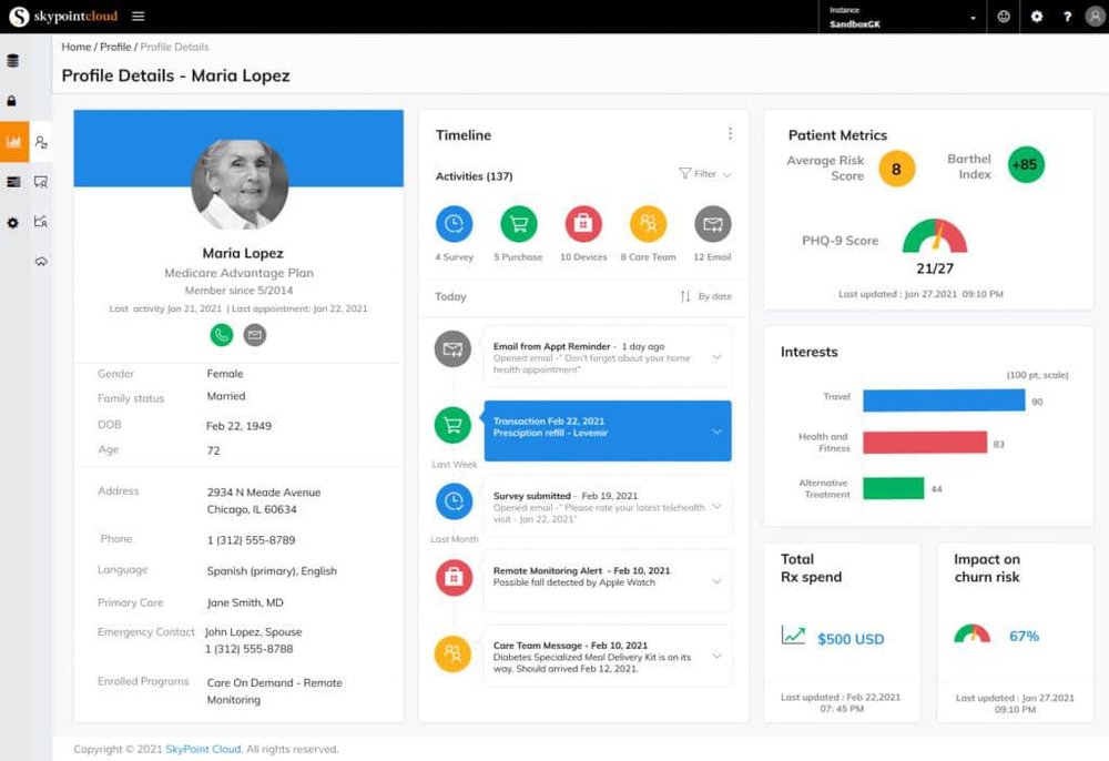 Skypoint AI Platform Screenshot 1