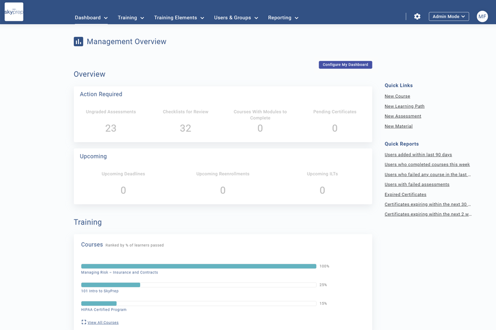Admin Dashboard