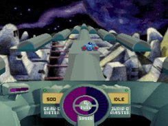 Screenshot of the original Skyroads by Bluemoon