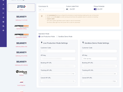 integrated carrier list (admin)