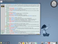 The E17 desktop with GANT theme