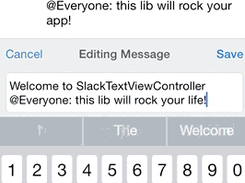 SlackTextViewController Screenshot 2