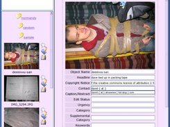 slagboom showing folders and IPTC metadata being edited