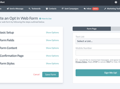 Easily create a web opt-in form to increase sign ups to your text list.