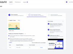 SlideFill Link Your Presentation Template - Provide a Google Presentation template to be filled with data