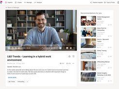 Discover learning nuggets created by your colleagues just when and the way you need them. Jump directly to chapters or watch videos in different speeds – according to your individual needs. 