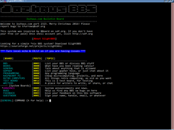 Sample bbs welcome screen