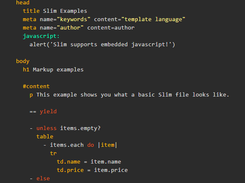 Slim Template Screenshot 1