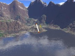 Scenery with skybox/terragen terrain