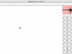 The main screen of the Speech-to-Text program.