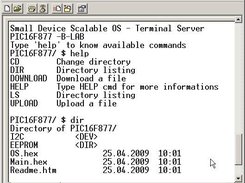 HyperTerminal - sdsOS in action