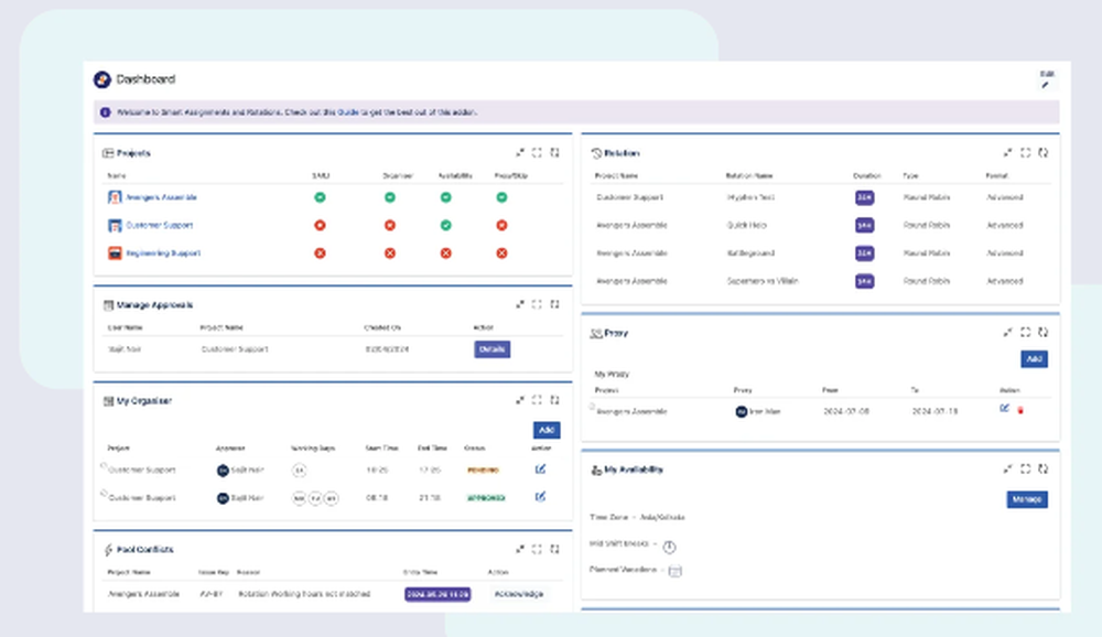 Smart Assignments and Rotations Screenshot 1