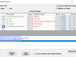 GUI of Smart Backuper 2.0