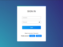 Login page