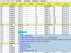 Smart features: LOINC lookup and "last record before first treatment"