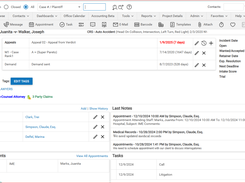 SmartAdvocate Case Summary Screen