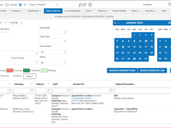 SmartAdvocate Office Calendar