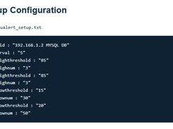 CPUAlert Configuration Setup Example
