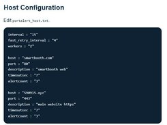 PortAlert Configuration Setup Example