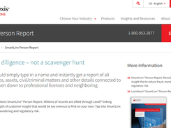 LexisNexis SmartLinx Person Report Screenshot 1