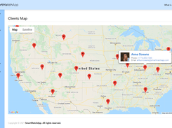 SmartMatchApp Matchmaking Client Map